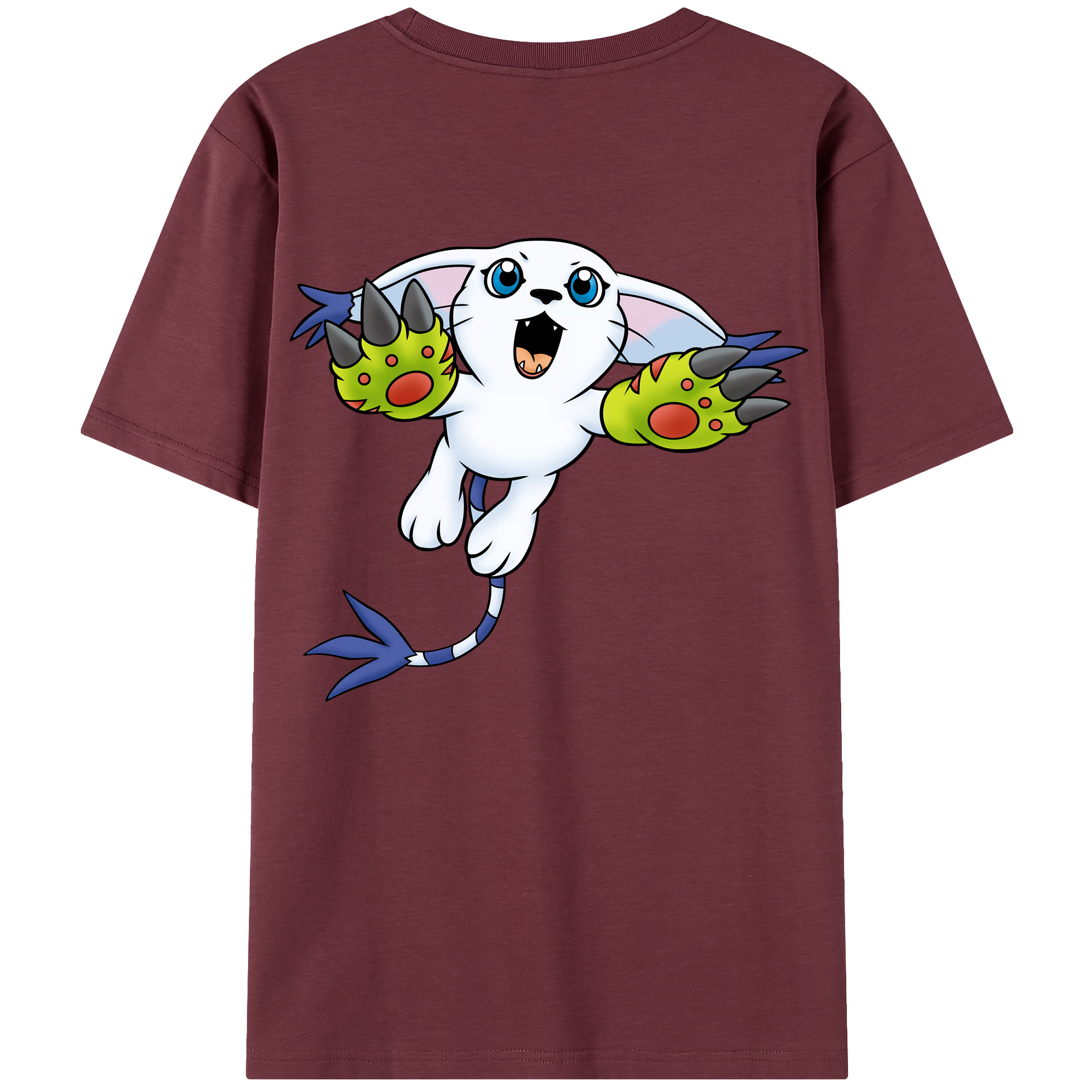 （画像用） Digimon デジタルモンスター/デジモン 綿100％半袖Tシャツ（背面プリント）